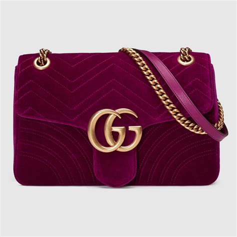 gucci velvet marmont bag|gucci marmont bag price.